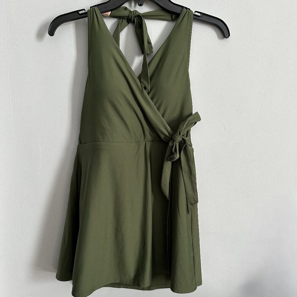 J. Crew Women's Halter Wrap Swim Dress Size 8